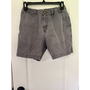 Chubbies Gray 5.5" Inseam Elastic Waist Stretch Chino Shorts Men's S Sky's Out